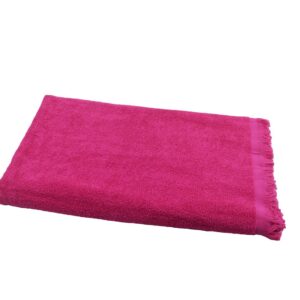 Hamamtuch Frottee pink mit geraden Fransen ca. 90x180 cm 7714.jpg