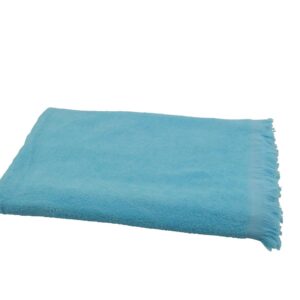 Hamamtuch Frottee türkis mit geraden Fransen 90x180 cm 7713.jpg