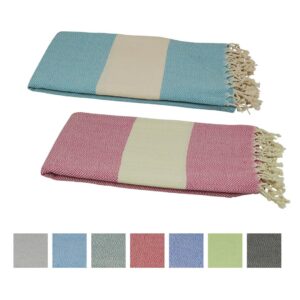 Hamamtuch Saunatuch Nazar Wellness Zickzack naturbeige 502658.jpg