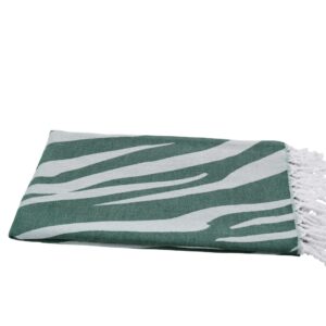 Hamamtuch Baumwolle tannengrün Tiger 501139.jpg