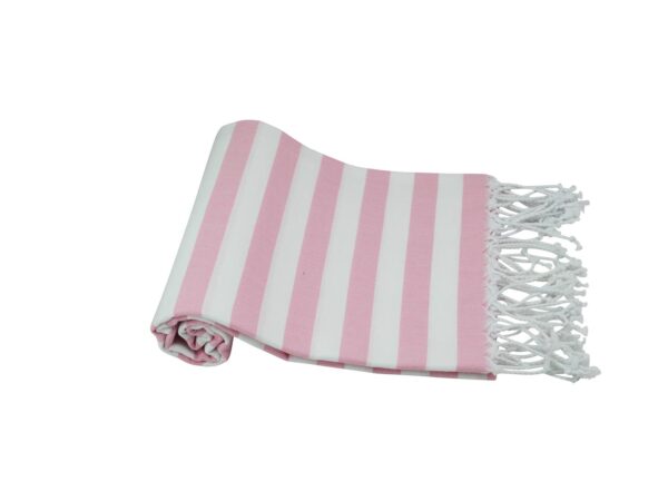 Hamamtuch rosa weiß Strandtuch 100x180 cm Lara 501574 (6).jpg
