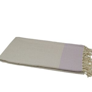 Hamamtuch Baumwolle naturbeige flieder 501337.jpg