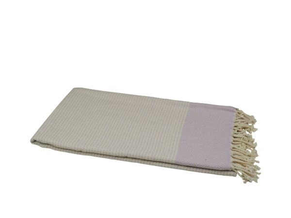Hamamtuch Baumwolle naturbeige flieder 501337.jpg