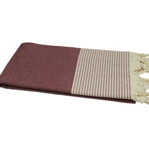 Hamamtuch Dalaman 100x175 cm bordeaux naturbeige 501431 (2).jpg