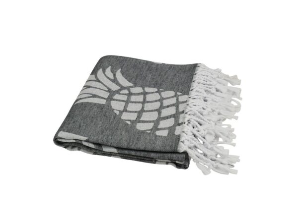 Hamamtuch Baumwolle schwarz 100x175 cm Pineapple 501363 (2).jpg