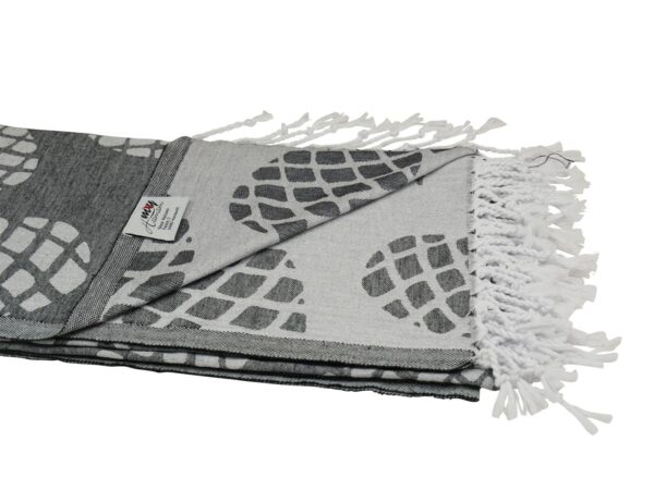 Hamamtuch Baumwolle schwarz 100x175 cm Pineapple 501363 (4).jpg