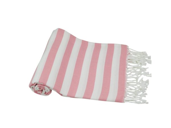 Hamamtuch rosa weiß Strandtuch 100x180 cm Lara 501574 (3).jpg