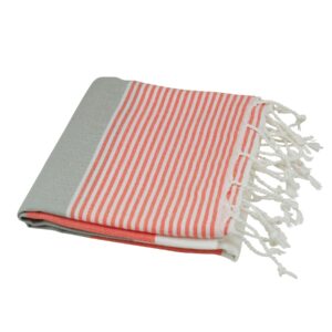 Hamamtuch weiß lachs hellgrau ca. 100x175 cm Stripes 501348 (2).jpg