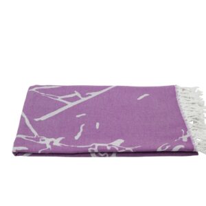 Hamamtuch Strandtuch lila Marmor 501159.jpg
