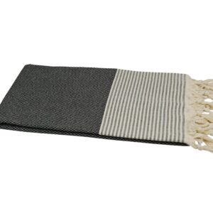 Hamamtuch Dalaman 100x175 cm schwarz naturbeige 501432.jpg