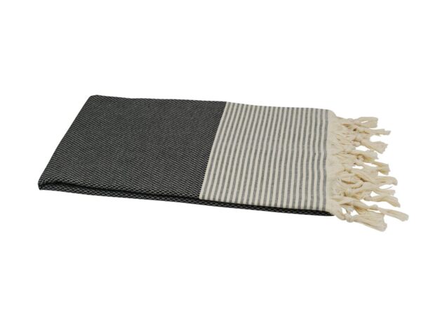 Hamamtuch Dalaman 100x175 cm schwarz naturbeige 501432.jpg