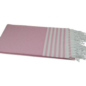 Hamamtuch Saunatuch 100x180 cm hellrosa weiß Tala 501405 (3).jpg